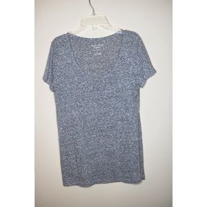 Grey Scoop Neck Tee
